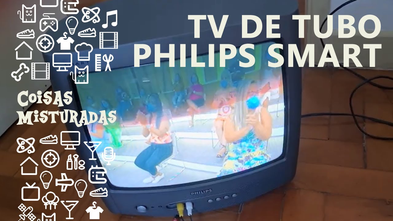 Tv De Tubo Philips Smart Bivolt Funcionando P/ Retirar Usada