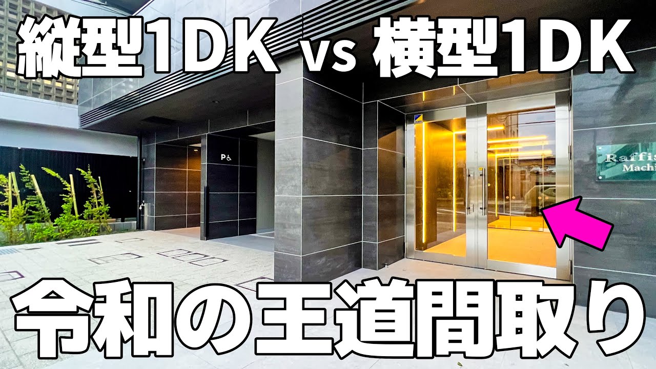 どっちが好き！？一人暮らしの王道間取り1DKを2部屋紹介【賃貸物件/マンション内見】