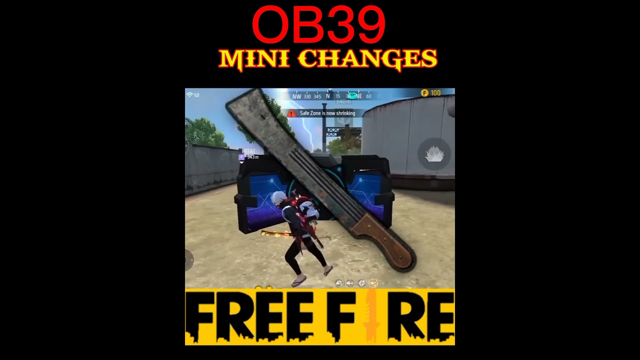 MINI CHANGE OF🤔 OB39 UPDATE |Free fire OB39 UPDATE| |SECRET CHANGES| #shorts #freefire #OB39