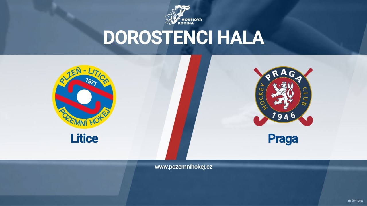 Litice - Praga 18.1.2026 13:00 Dorostenci hala