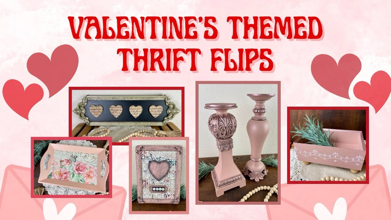 Valentine’s Inspired Thrift Flips- DIY Valentine’s Day Decor That Can Be Displayed All Year Long!