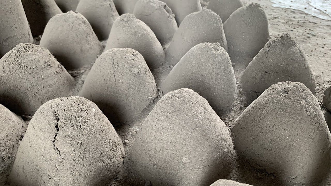 Milky soft Sand with gritts Mini Mountains Dry Crumbling on different surface🤤😶‍🌫️🌪️