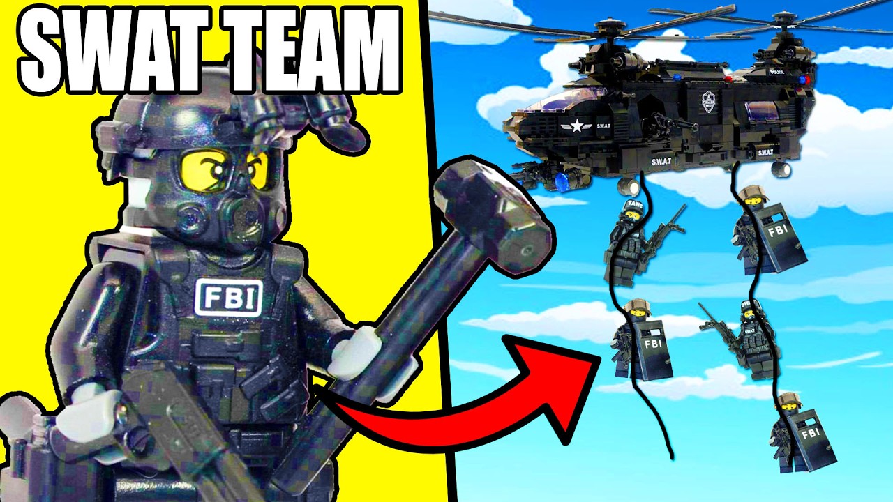I built a SWAT HELICOPTER in LEGO Police...