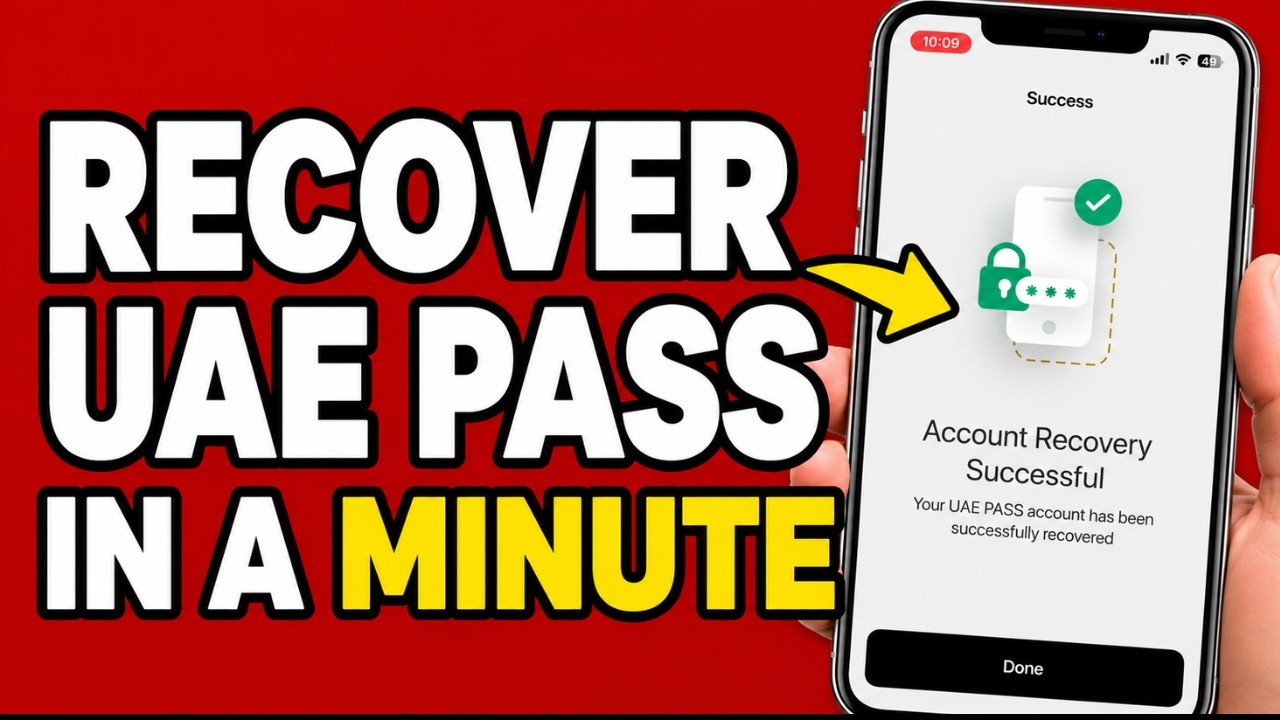 Как восстановить аккаунт UAE PASS за МИНУТУ | Восстановление аккаунта UAE Pass | Восстановление д...