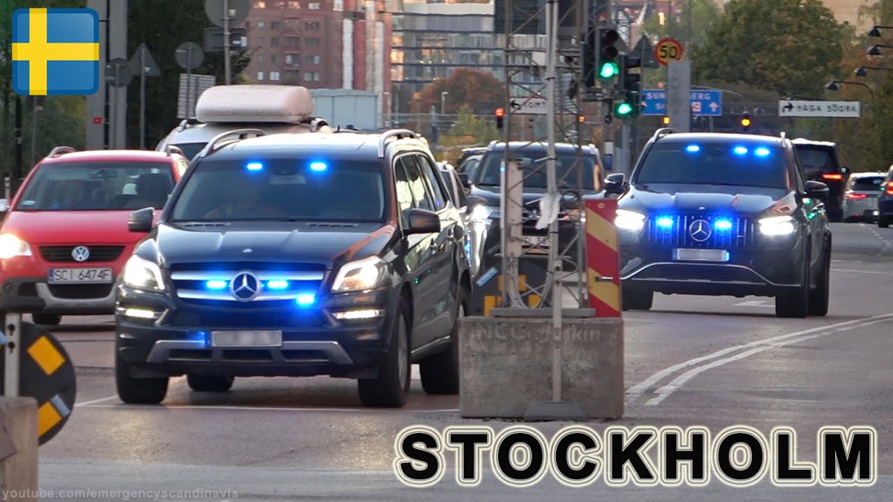 Mercedes AMG GLE 53 and GL 350 unmarked police cars Stockholm [SE | 10.2025]