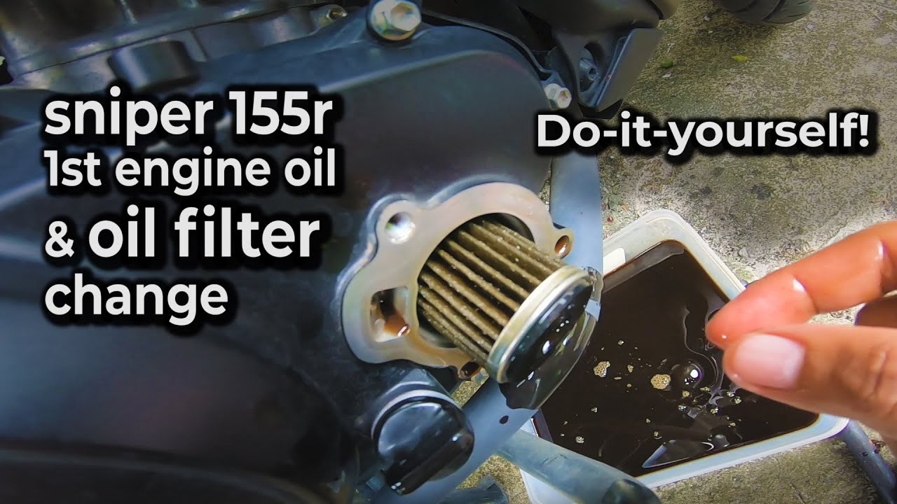 SNIPER 155R ENGINE OIL & OIL FILTER CHANGE (DIY)