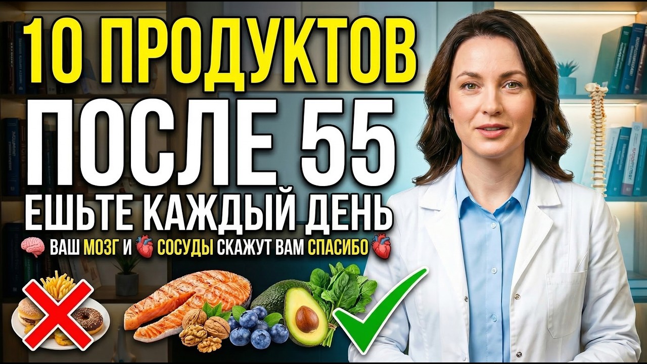 Если вам за 55 — эти 10 продуктов стоит есть каждый день