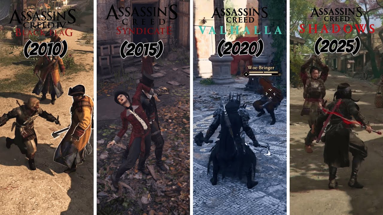Эволюция боя в играх Assassin's Creed