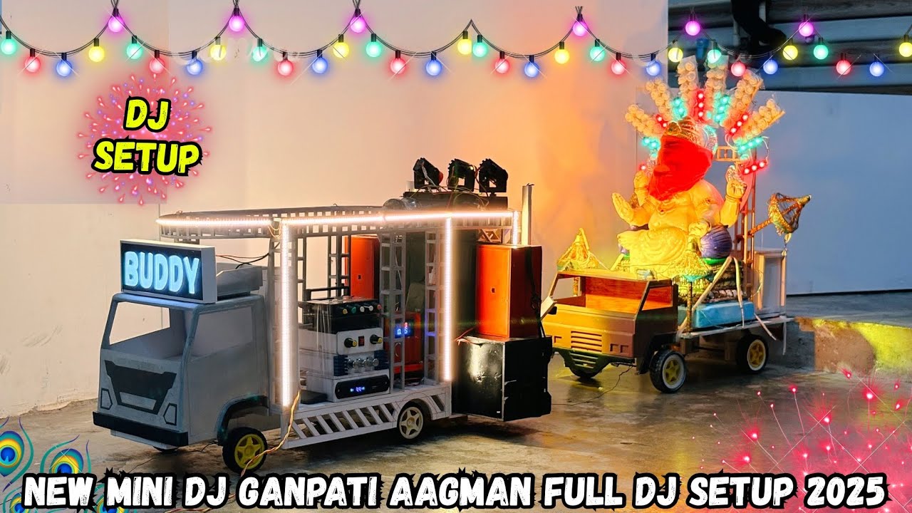 NEW mini dj weeding Navratri Durga murti mini dj truck decoration | mini dj truck | mini dj pickup