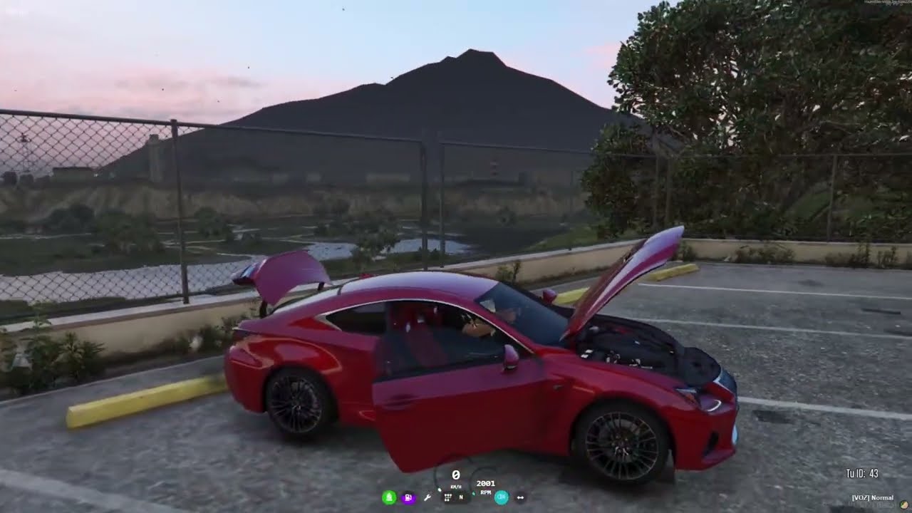 LEXUS RCF GAMEPLAY GTA5 - REAL SOUND - FIVEM