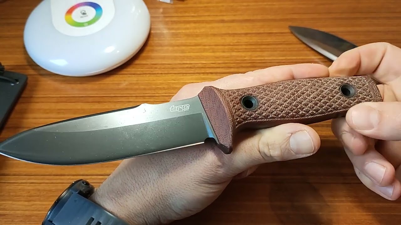 TRC M1slg Vanadis 4 extra and Natural micarta.