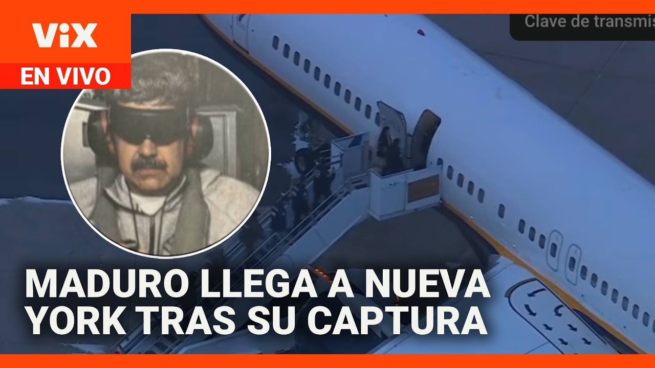 Nicolás Maduro llega a Nueva York tras su captura en Venezuela
