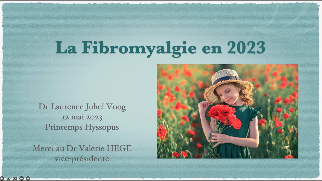 la fibromyalgie en 2023 conférence Dr Juhel Voog
