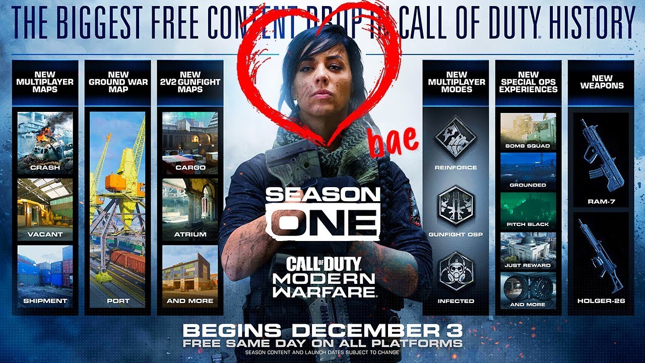 Modern Warfare SEASON 1 REVEALED: 6 Maps, 2 Weapons, New Operators and More! (And it's FREE)