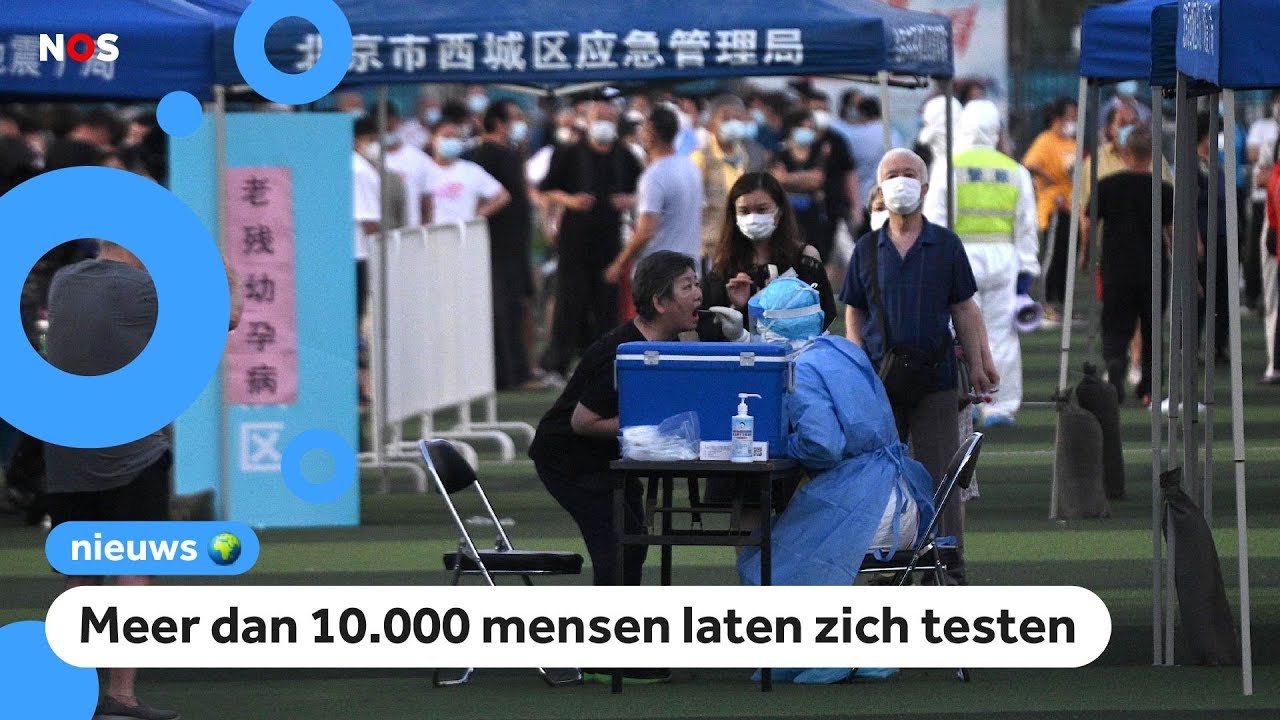Nieuwe corona-uitbraak op een markt in China