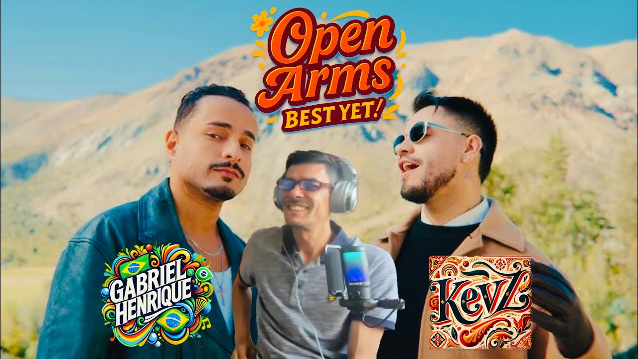FIRST TIME HEARING OPEN ARMS - KEVZ & GABRIEL HENRIQUE - OFFICIAL VIDEO | UK SONG WRITER KEV REACTS