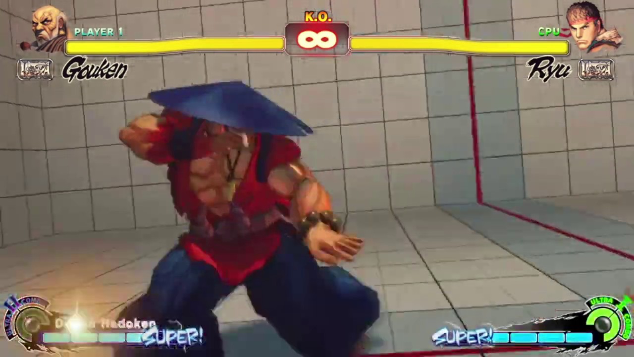 Gouken vs Kum Haehyun Comparison [GGXrd vs SF4]