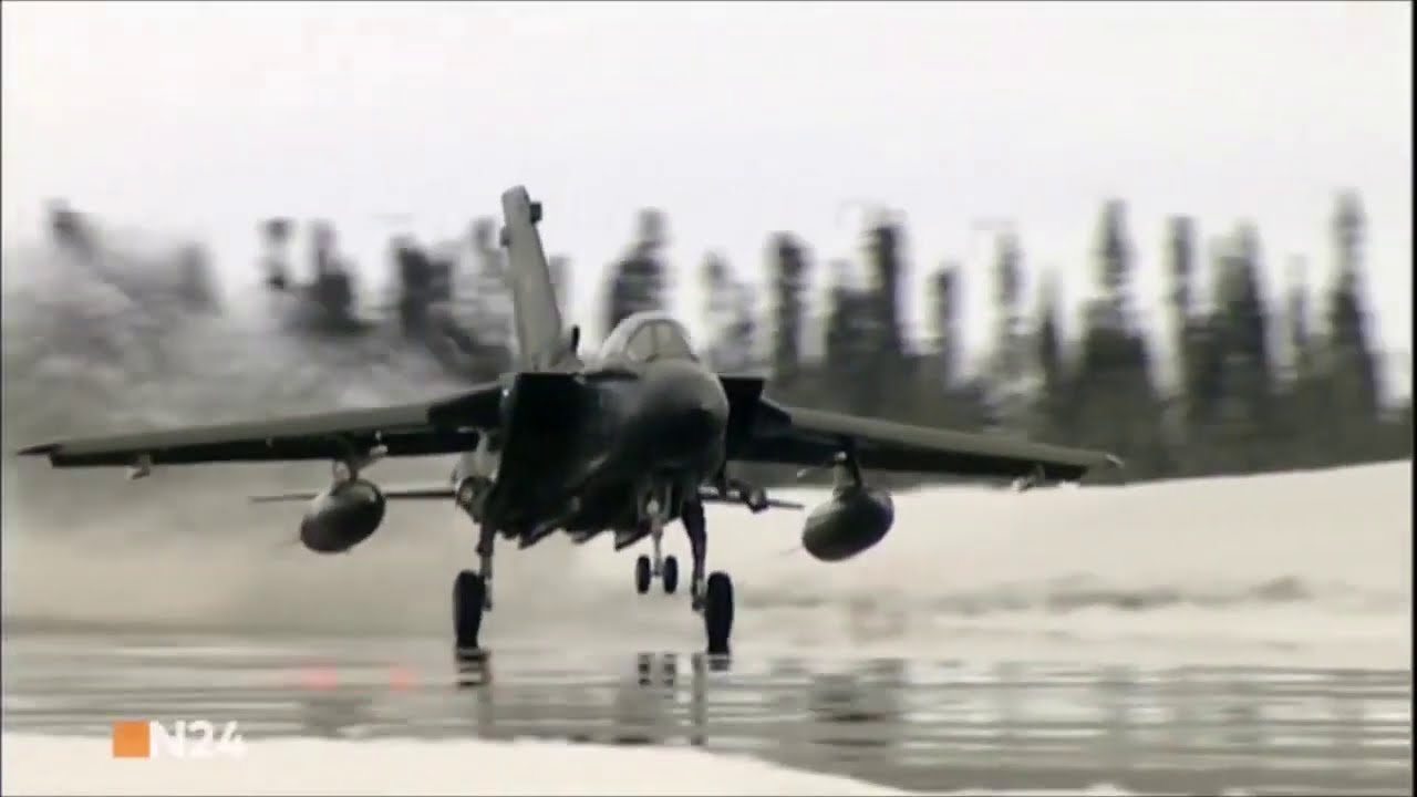 German Tornado low-level flying training at Goose Bay, Canada