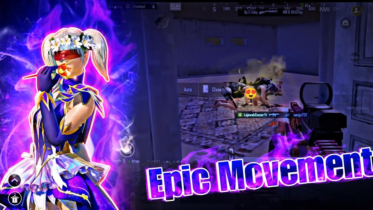 🔥 Epic Movement in BGMI - Insane Squad Wipe! 🔥