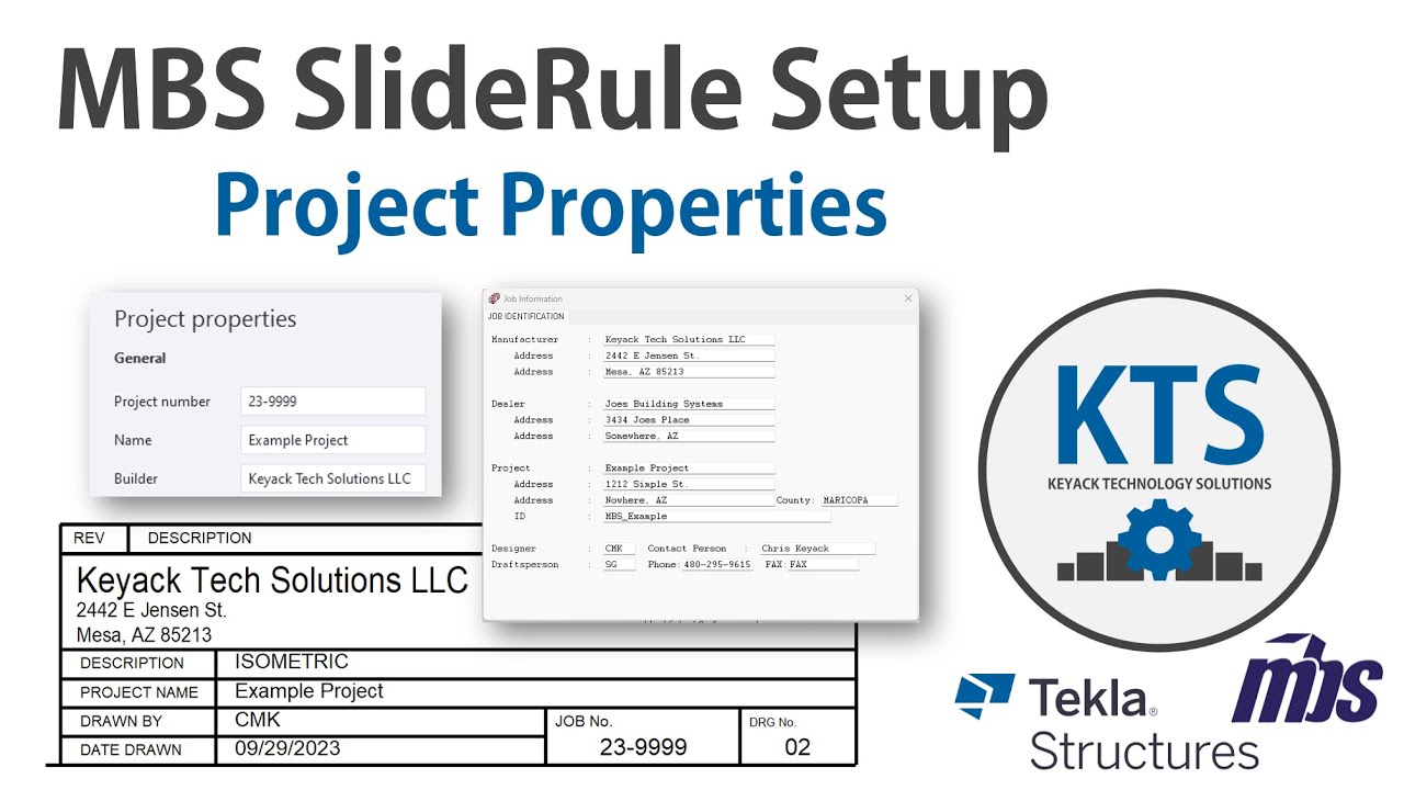 MBS SlideRule Setup - Project Properties