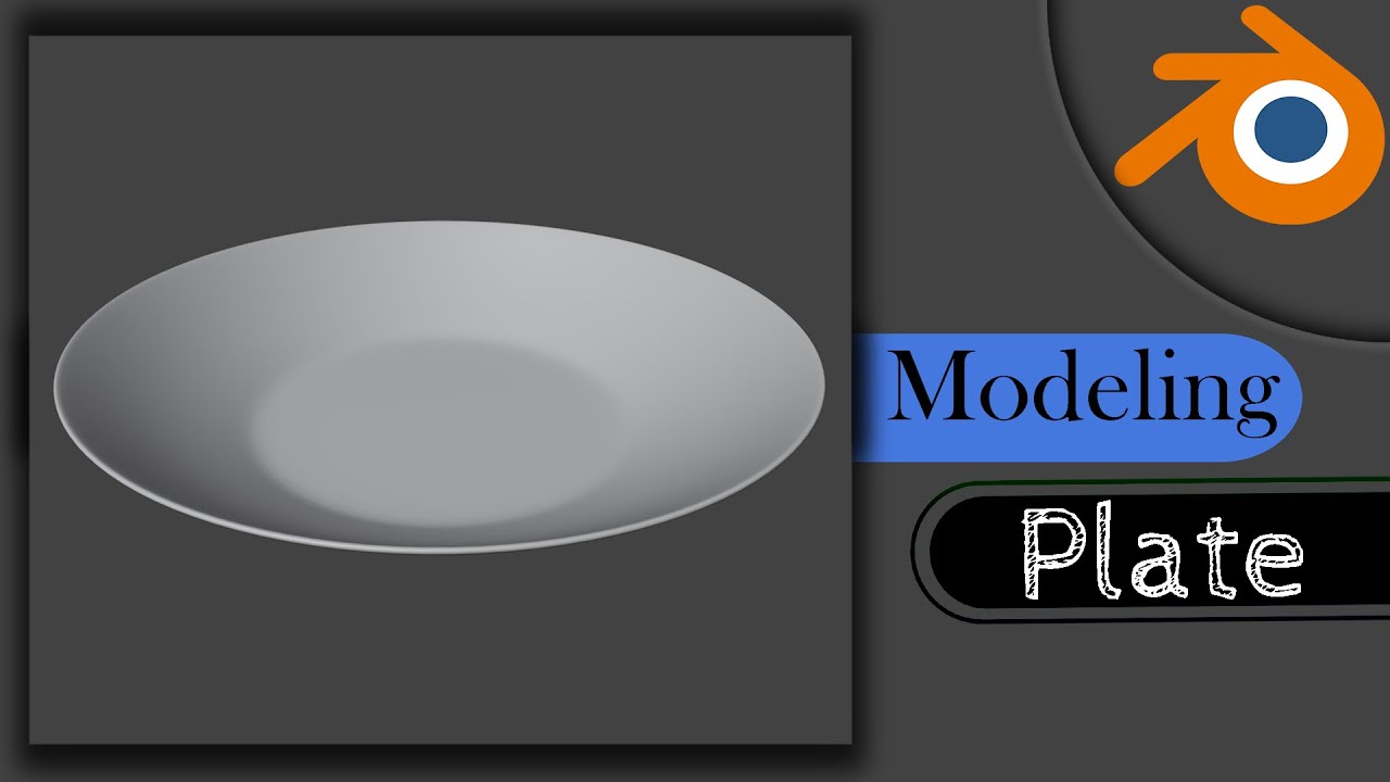 Let's Modeling ❝ PLATE ❞ in Blender 3.1 ➤ Real-Time 3D Beginners Tutorial .