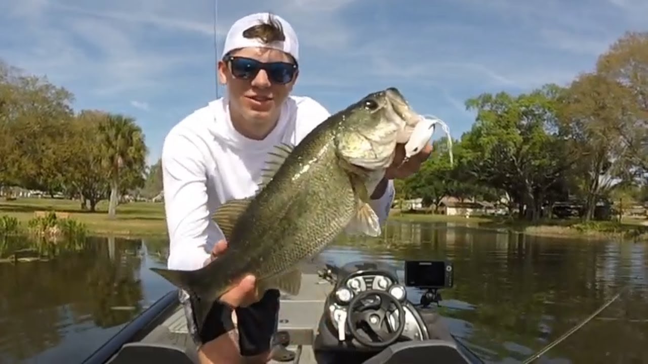 Harris Chain of Lakes bass fishing (February)
