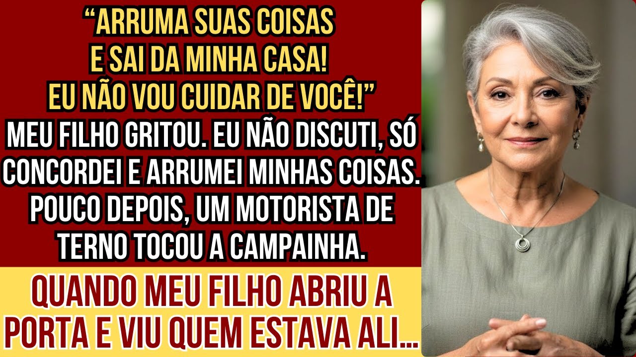 “Arruma suas coisas e some daqui!” Meu filho me jogou na rua mas quando um motorista de terno chegou