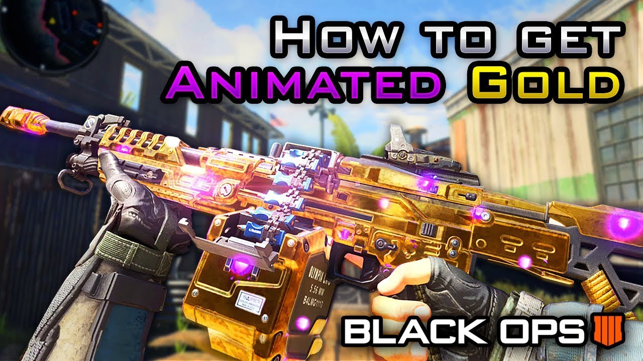 How To Get the ANIMATED GOLD CAMO in CoD BO4! Purple Glow Upgrade! [Black Ops 4 Titan LMG Gameplay]