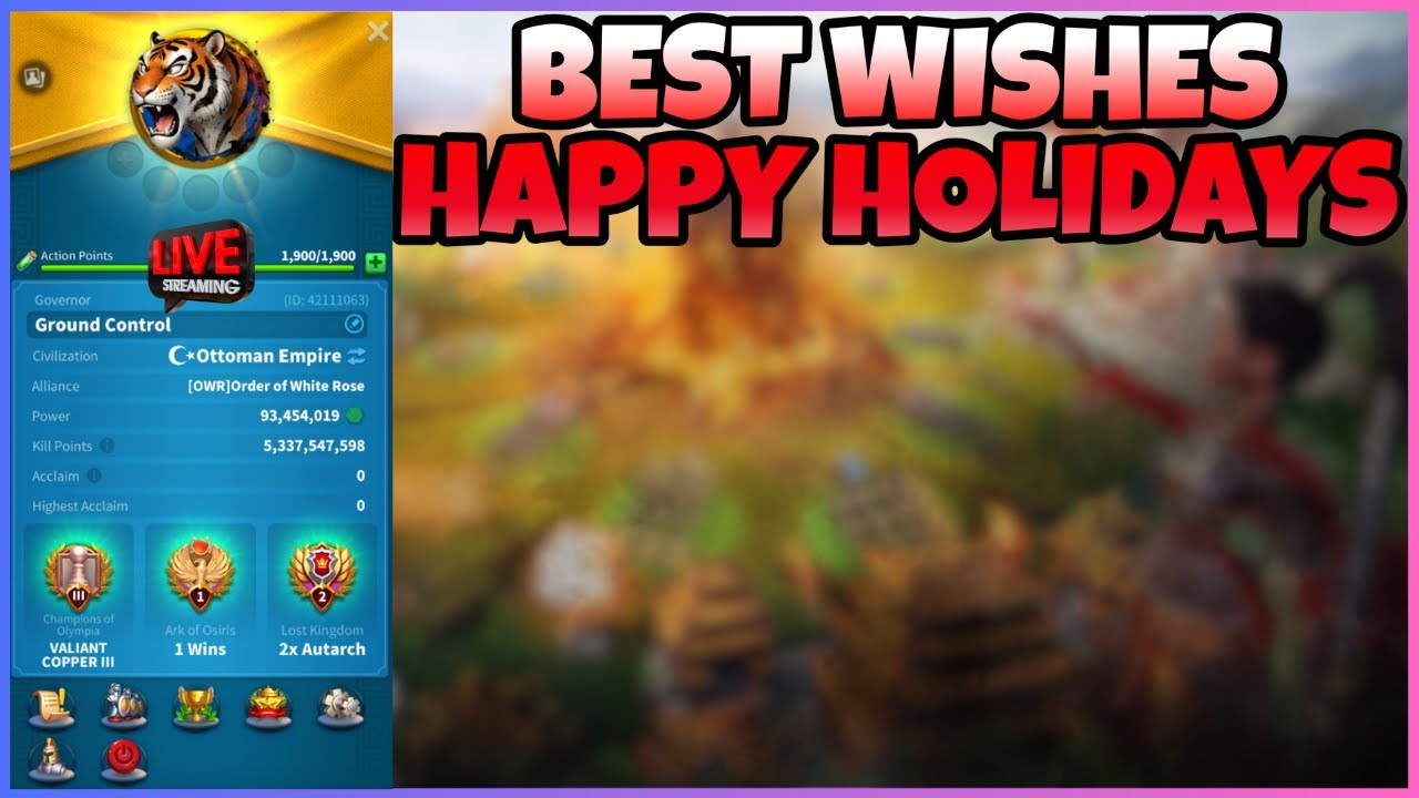 ROK Live | Happy Holidays | Casual Rise of Kingdoms Stream