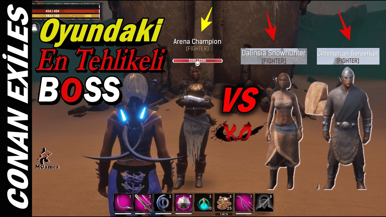 🔴Conan Exiles - Oyundaki En Tehlikeli Boss ! 2vs1 Test /2022