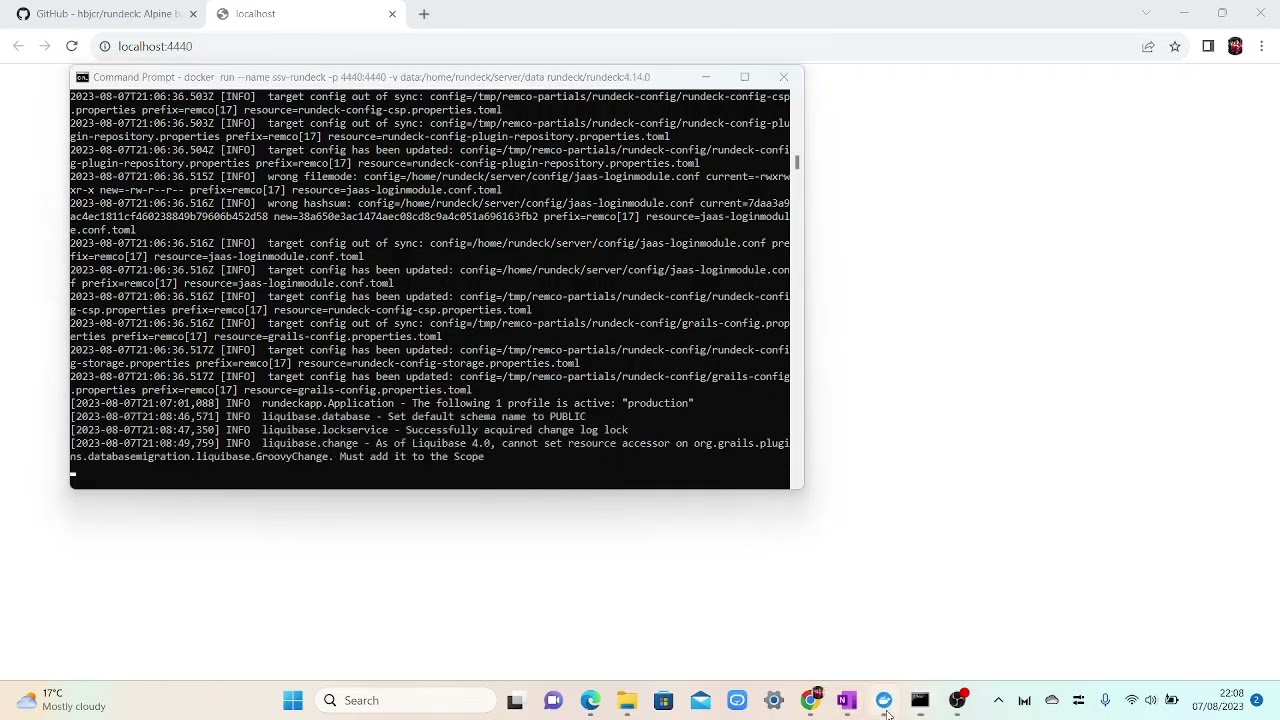 rundeck in Container Docker Image