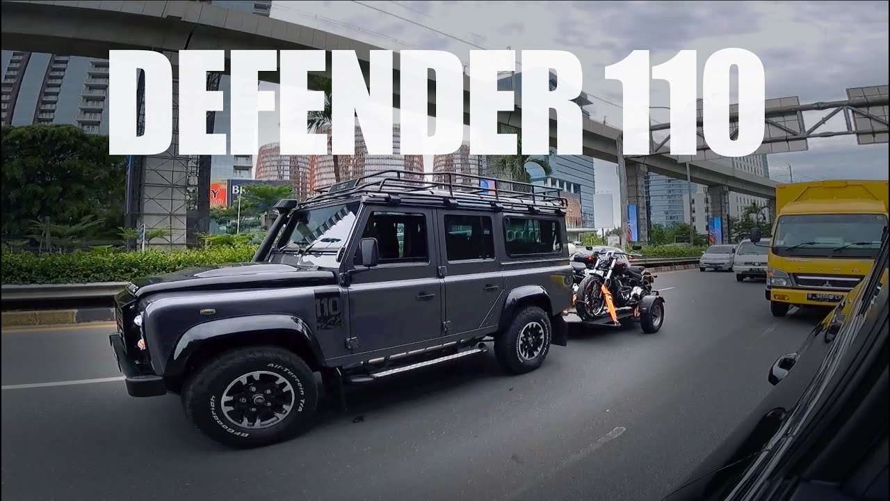 Gendong 2 HARLEY Pakai LAND ROVER DEFENDER 110 LANGKA !!!