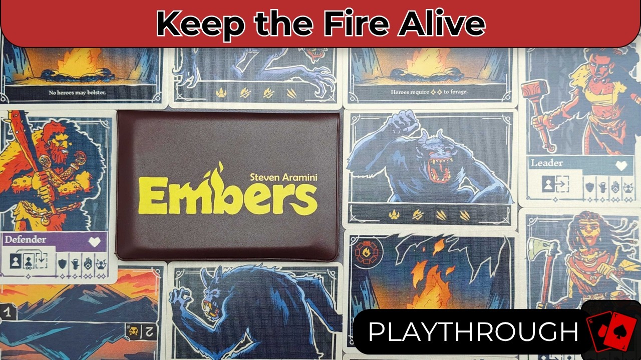 Embers | Solo Playthrough - A Button Shy Survival Game