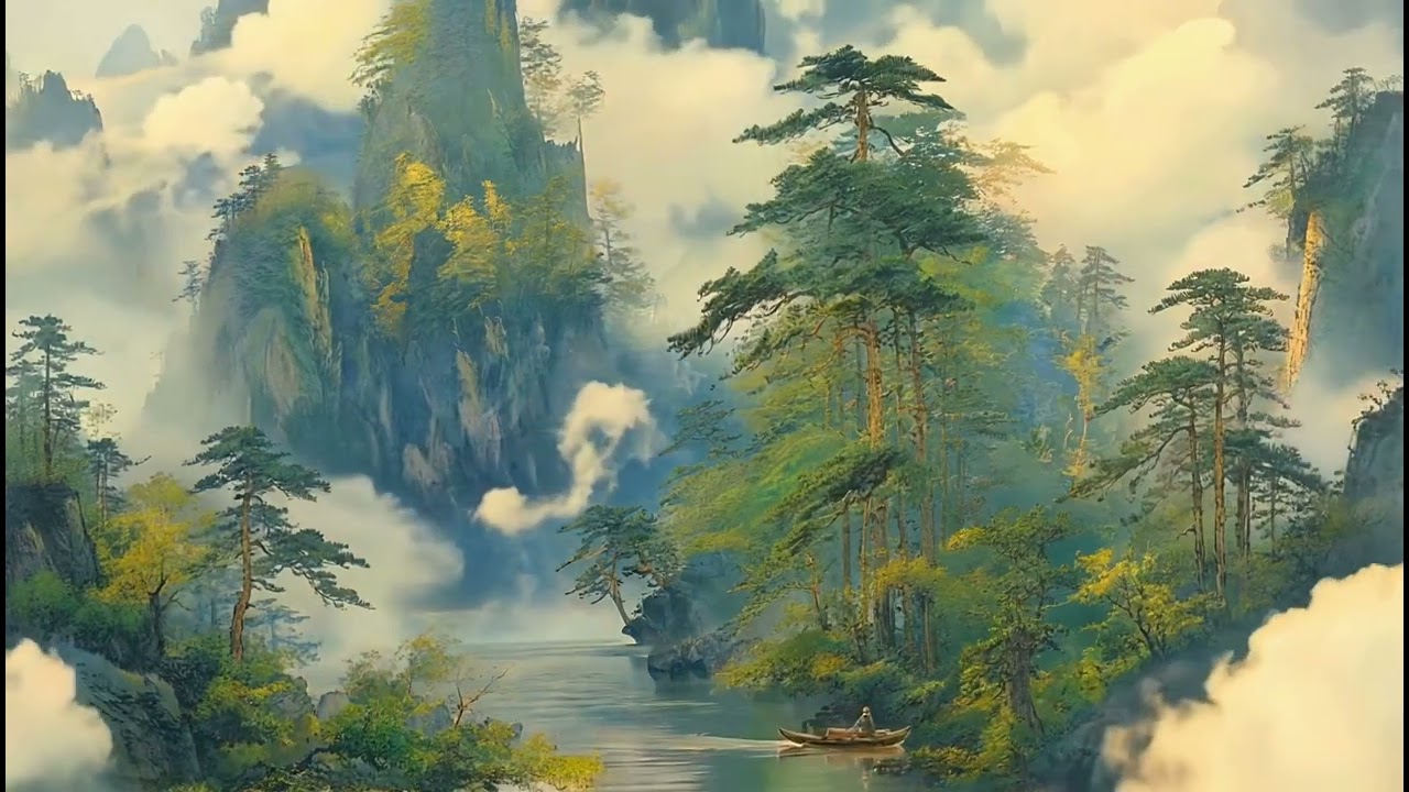 Chinese Zen Music 【療癒】古木清風：一葉扁舟入畫來 | 深度助眠、冥想、解壓中國古風純音樂 |Deep Sleep & Meditation Music with Soft Wind