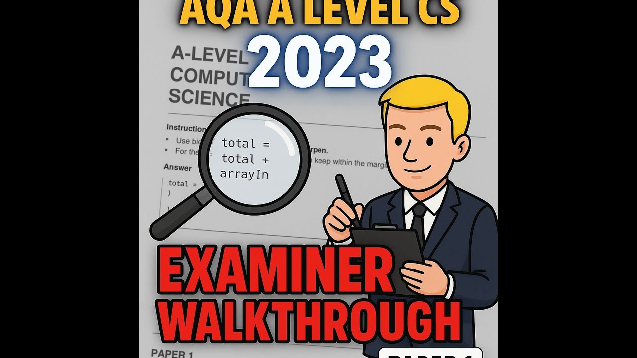 AQA A level Computer Science Paper 1 2023 - Walkthrough with Examiner