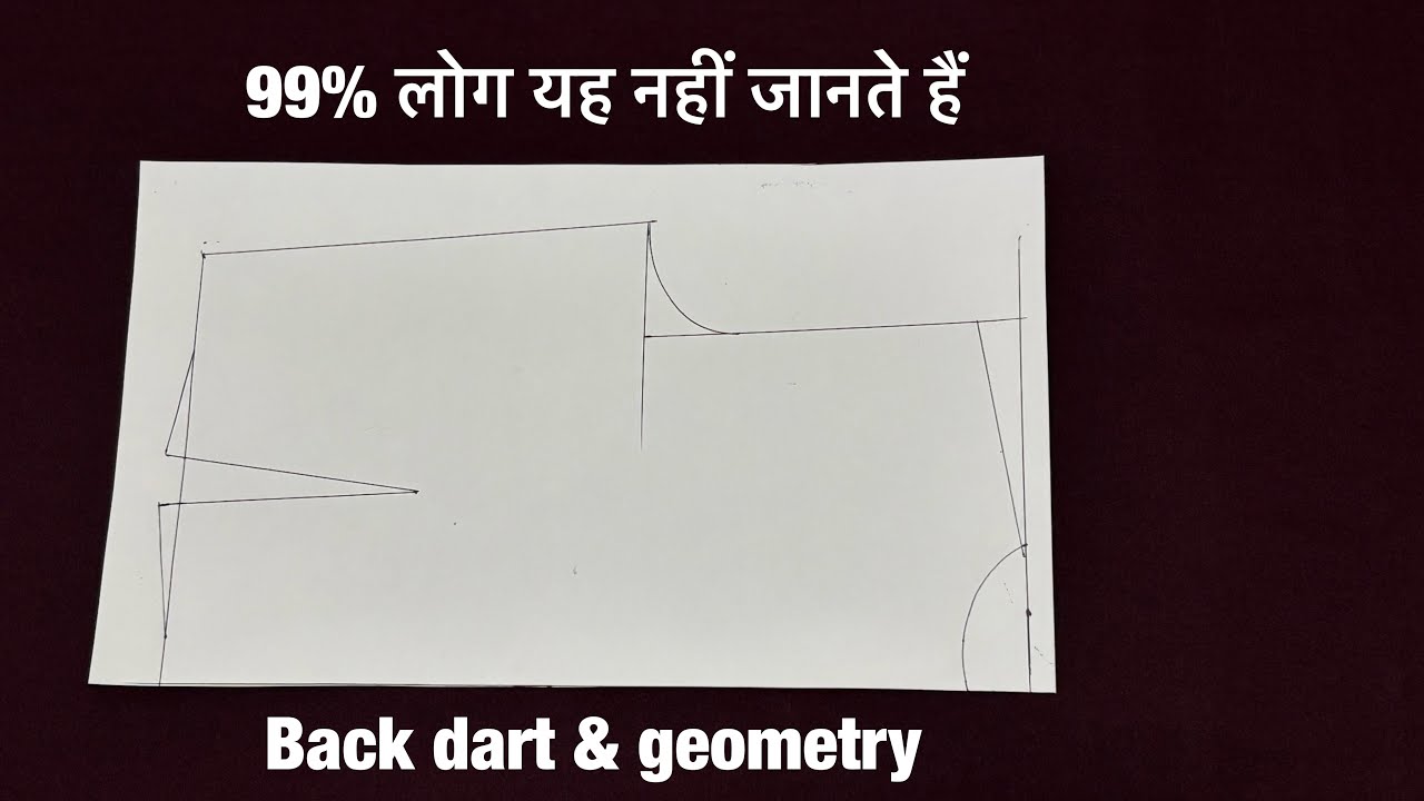 Back dart blouse / Shabbir master / blouse cutting / blouse drafting / blouse paper cutting 