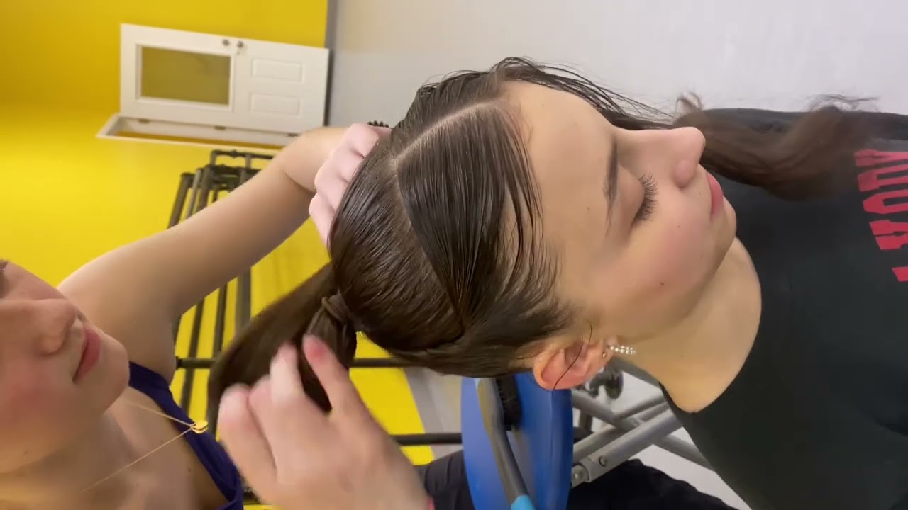 ballet bun with twists