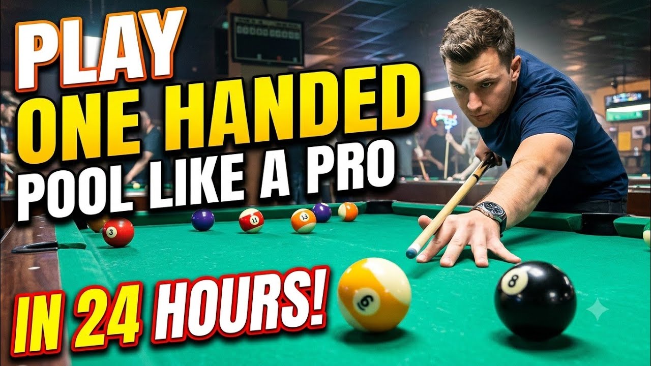 Can I actually MASTER 8 Ball POOL and play ONE HANDED like a PRO in just 24 hours?