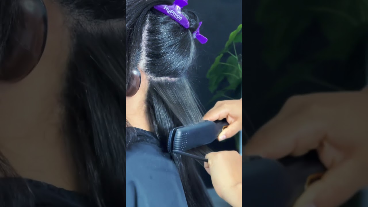 Retoque de raiz com proliss da myphios #hairstyle