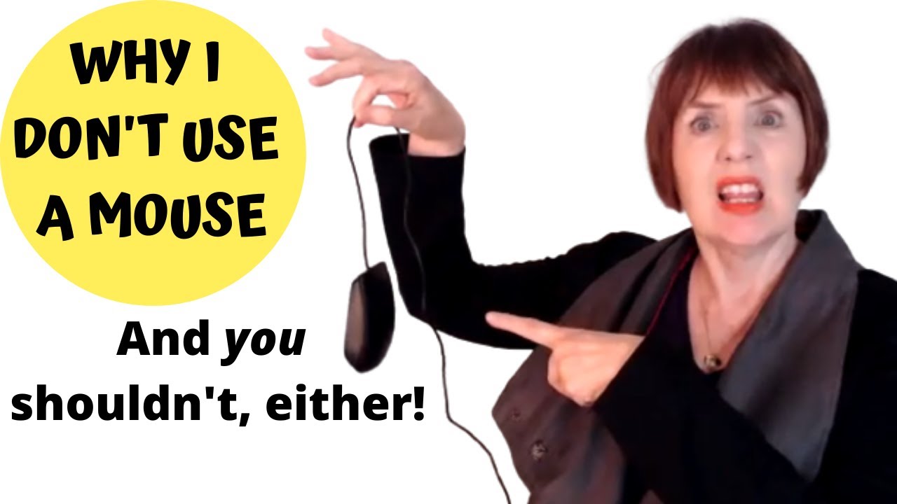 Why I don't use a mouse (and YOU shouldn't, either)! Prevent Repetitive Strain Injury