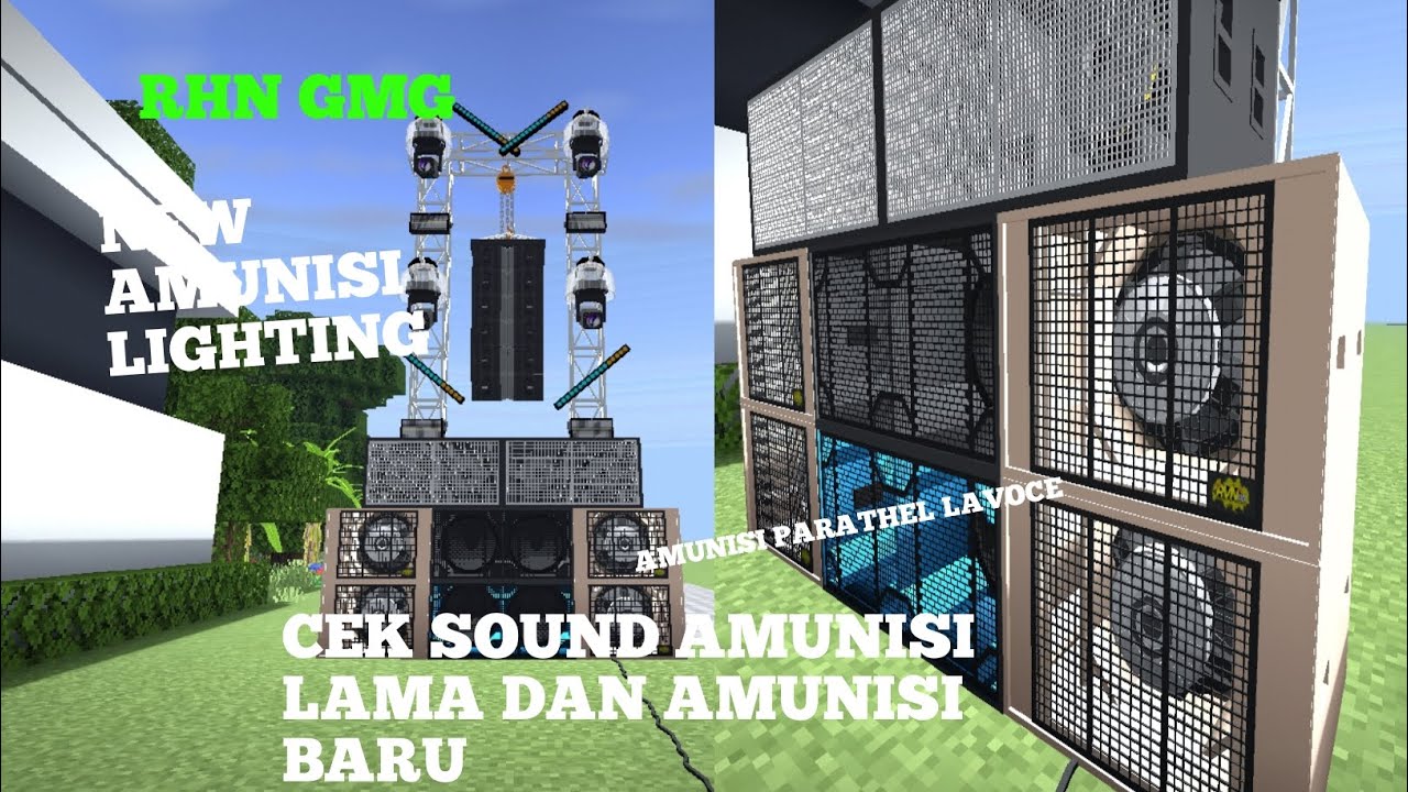 CEK SOUND BARANG LAMA ‼️⁉️ Cek sound amunisi lama dan baru | mod sound system minecraft 3D