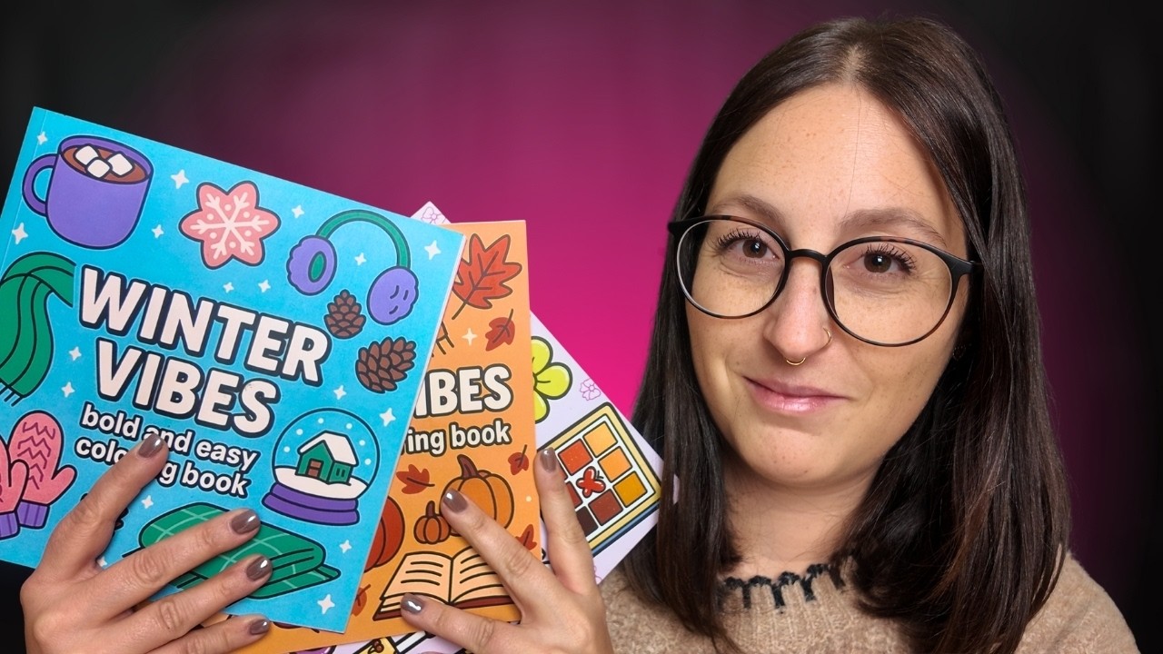 🤍 ASMR – Moment Cocooning ❄️ Coloriage & Mes Cahiers Préférés