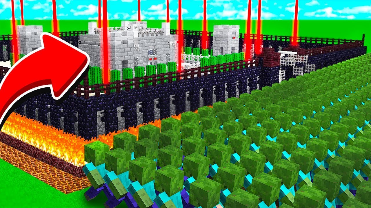 BUNKER SUPER SICURO VS 10.000 ZOMBIE!! - MINECRAFT