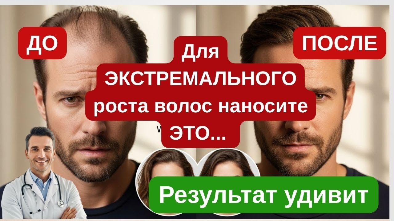 🔥Для ЭКСТРЕМАЛЬНОГО роста волос наносите🔥 ЭТО — результат удивит