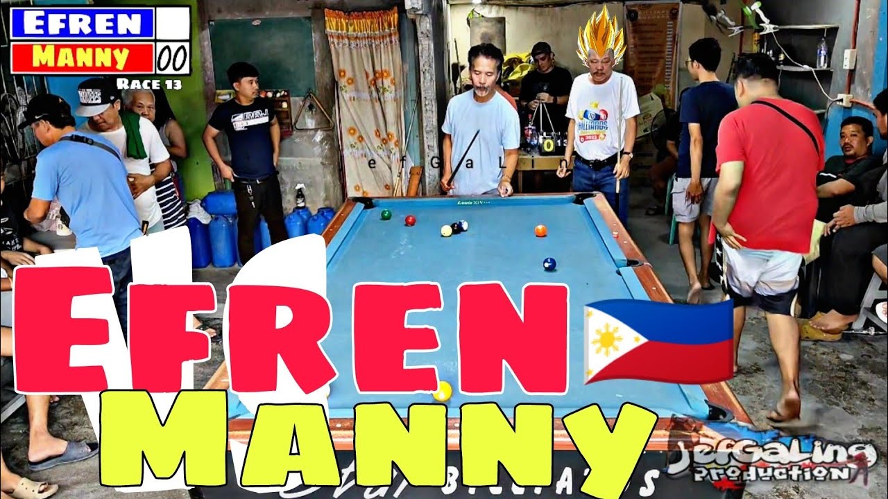 EFREN BATA REYES 🇵🇭 🆚 🇵🇭 MANNY DOMINGO PAREHAS RACE 13 EXHIBITION MATCH @SanFernando,Pampanga
