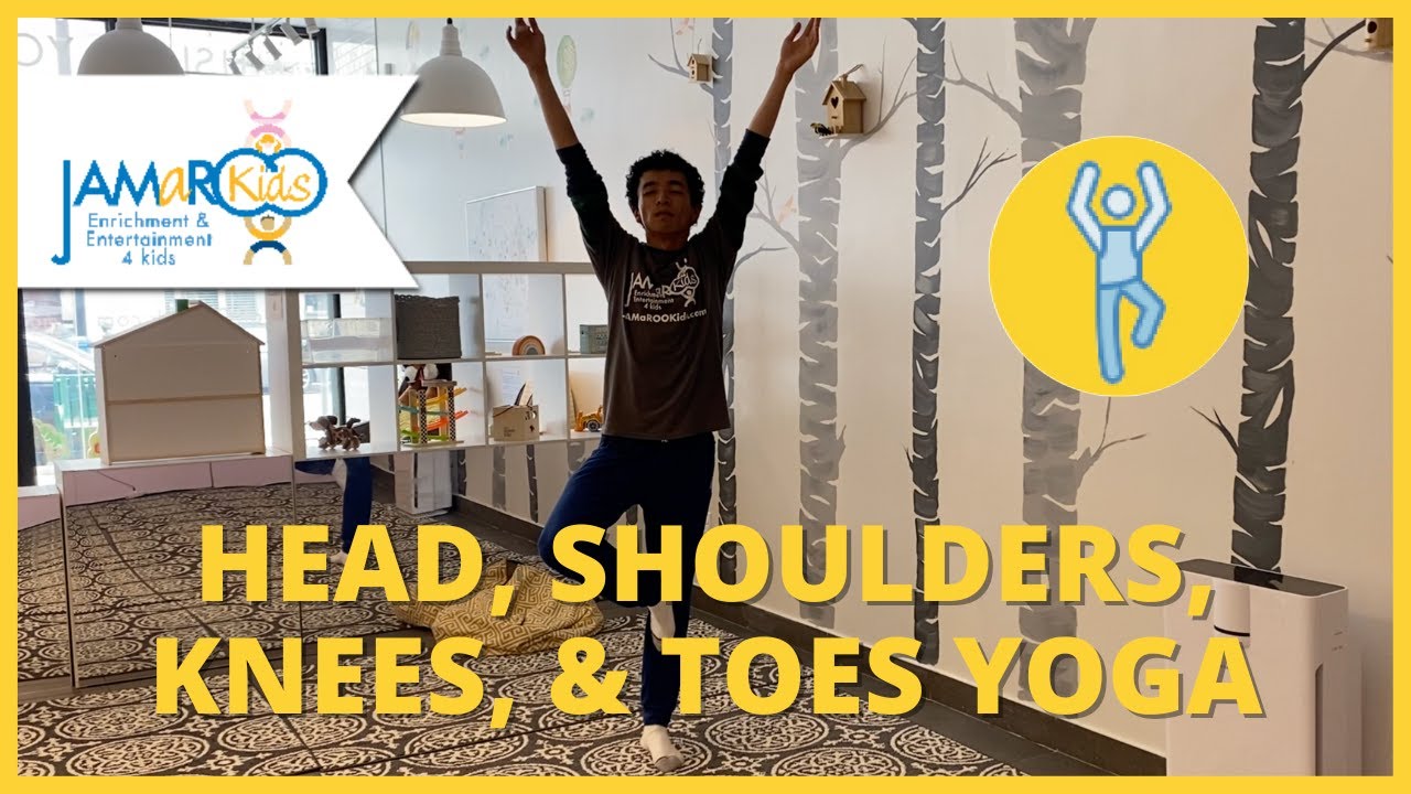 Head, Shoulders, Knees, & Toes Yoga | Kids Musical Yoga | JAMaROO Kids Educational Video
