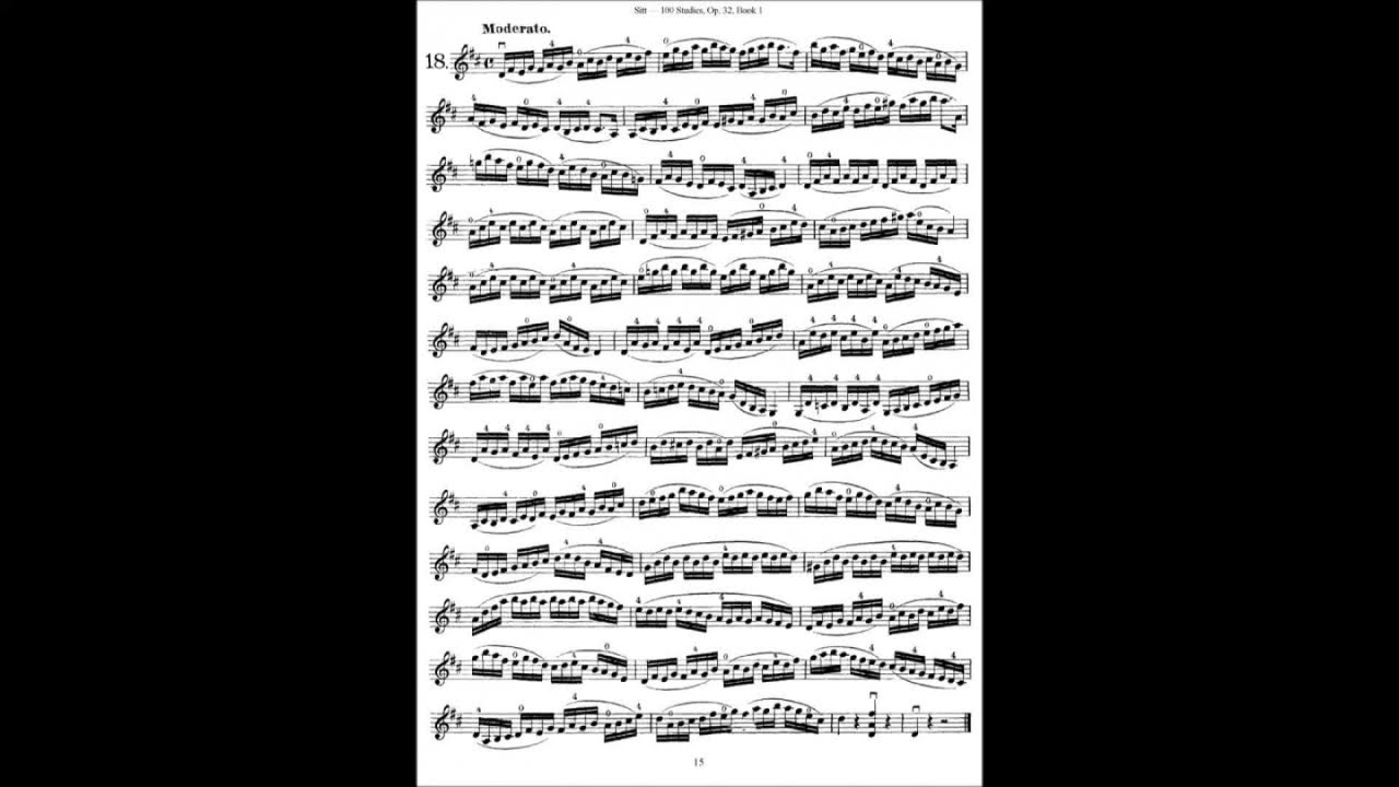 Hans Sitt - Studio n. 18 op. 32 (didattica violino)