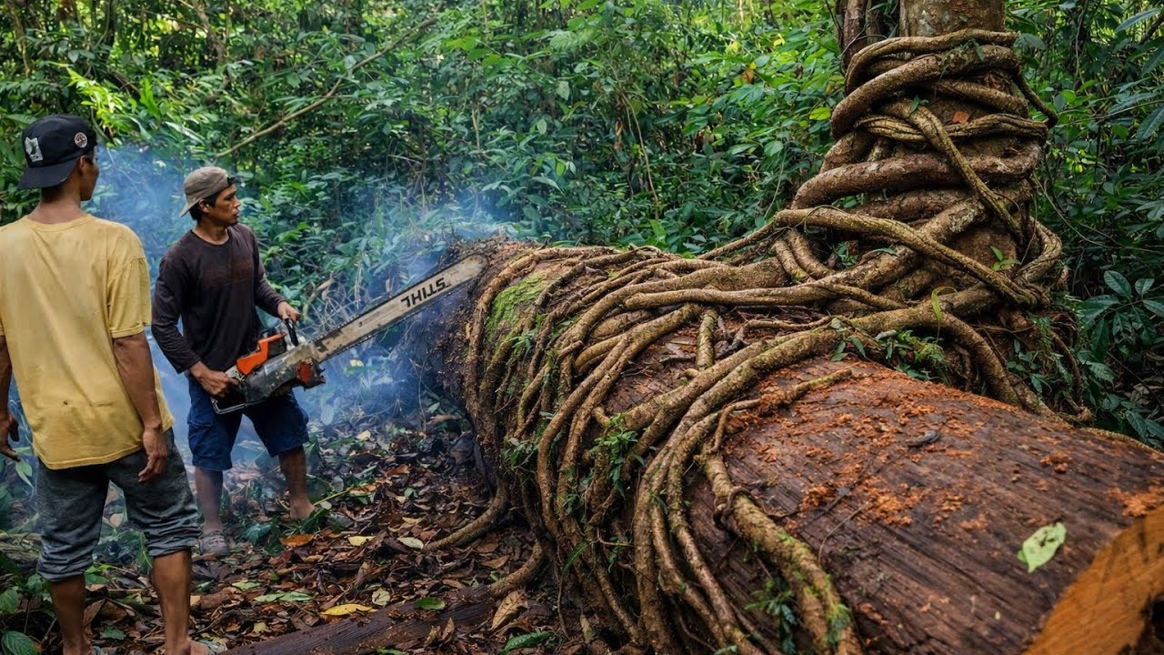 Ditumbuhi akar. !! Kayu ulin terkuat di dunia