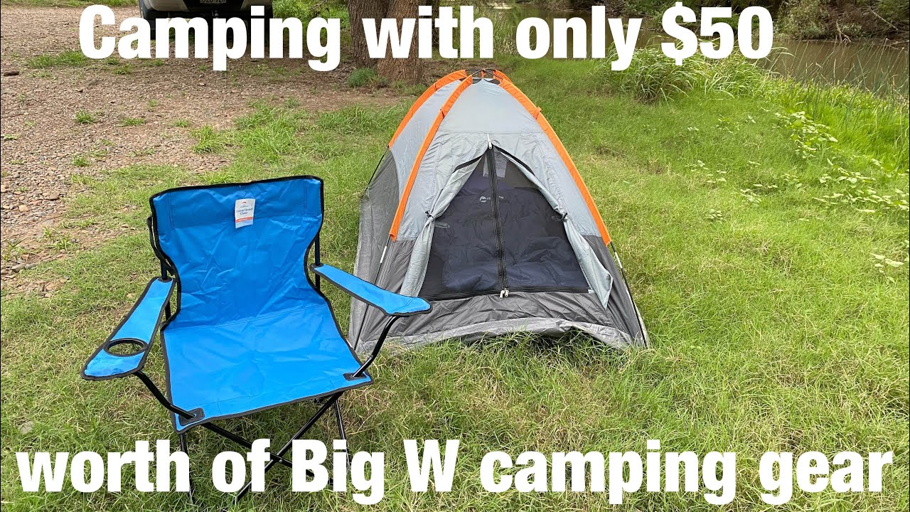 Wild Camping with $50 worth of Big W camping gear