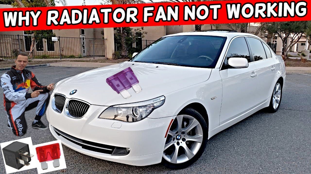 BMW E60 E61 RADIATOR FAN DOES NOT WORK 525i 528i 530i 535i 540i 550i 520i 523i 520d 525d 530d 535d